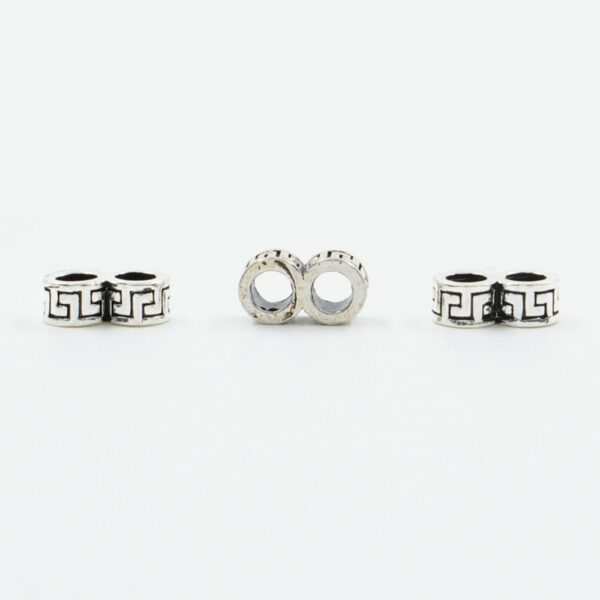 Sterling Silver spacer double washer shape size 5x3mm