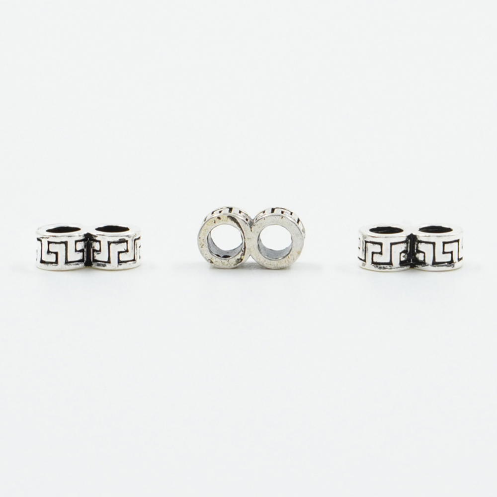 Sterling Silver spacer double washer shape size 5x3mm