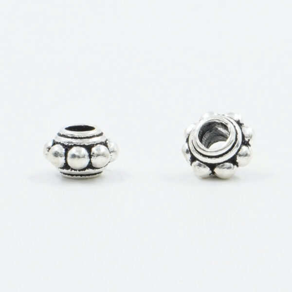 Sterling Silver spacer washer shape size 6x4mm