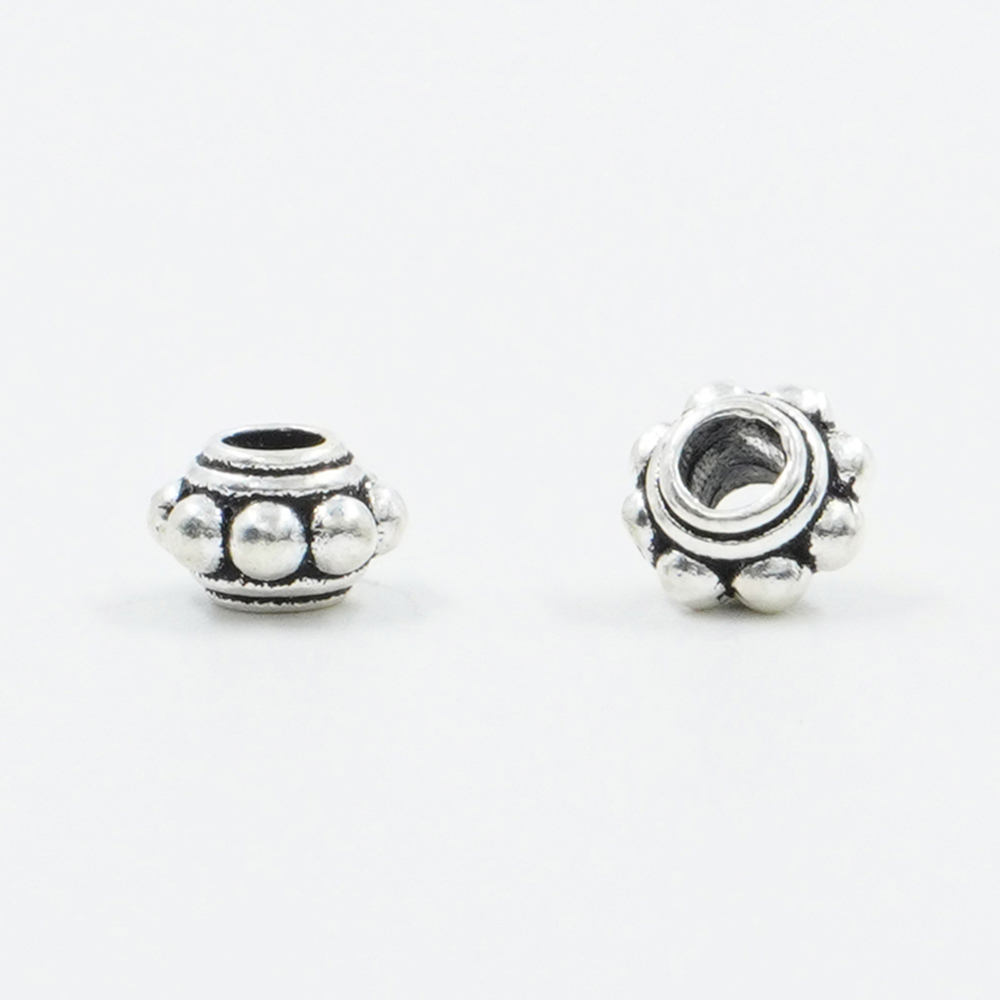 Sterling Silver spacer washer shape size 6x4mm