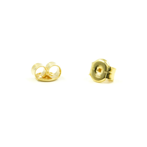 Sterling Silver butterfly backing for earrings 4,50mm [Bags about 20pcs] – Golden Color