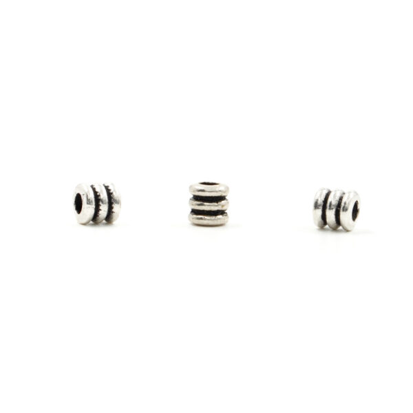 Sterling Silver spacer cylindrical shape size 6x6mm