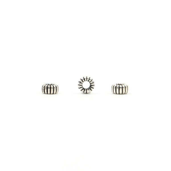 Sterling Silver spacer washer shape size 6x3mm