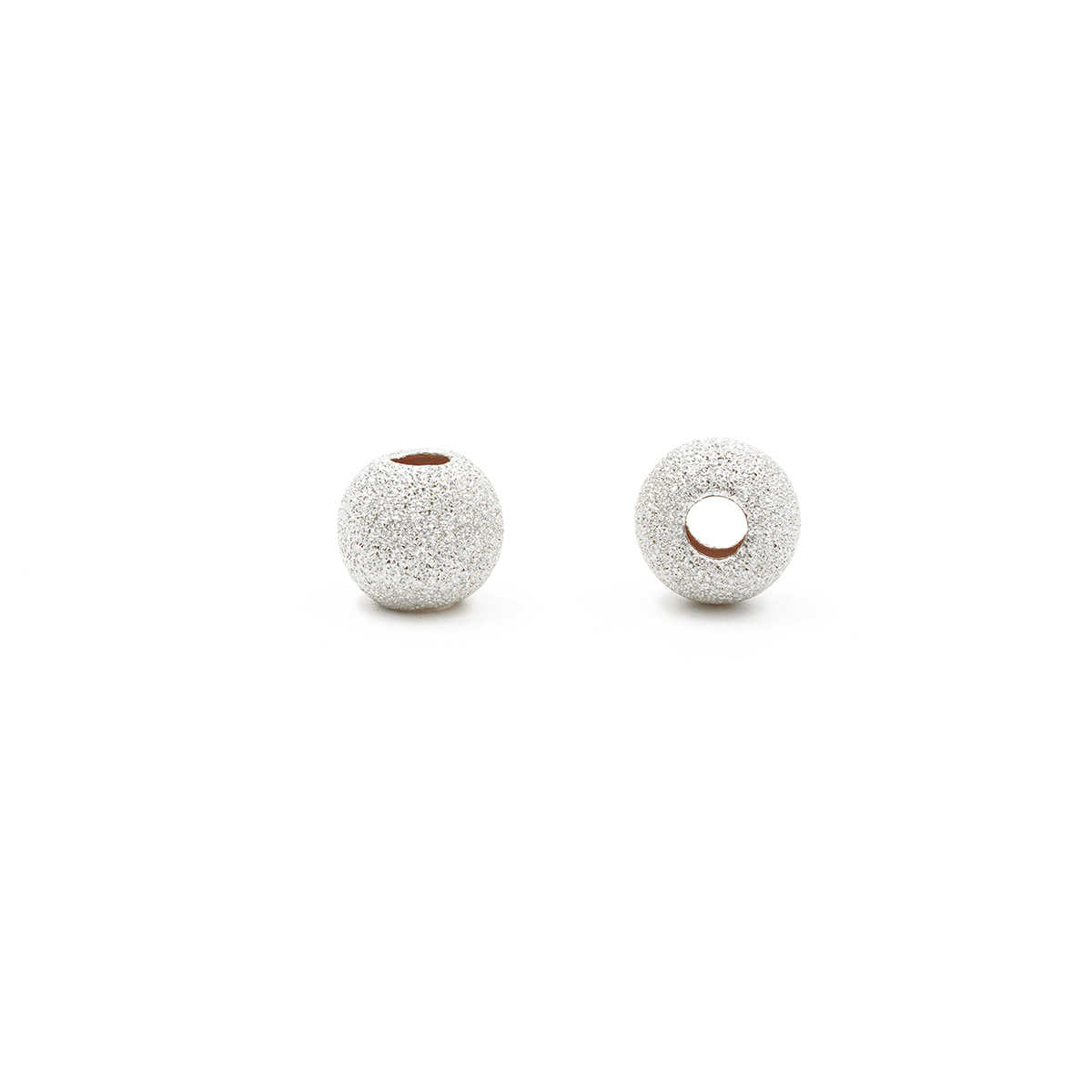 Sterling Silver spacer diamond surface round shape from 12mm to 18mm – Silver Color