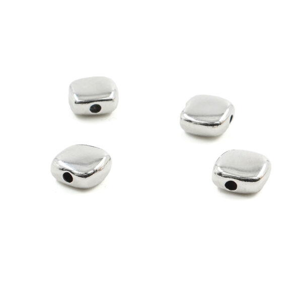 Argento 925 tramezzo quadrato 8mm – Rodiato