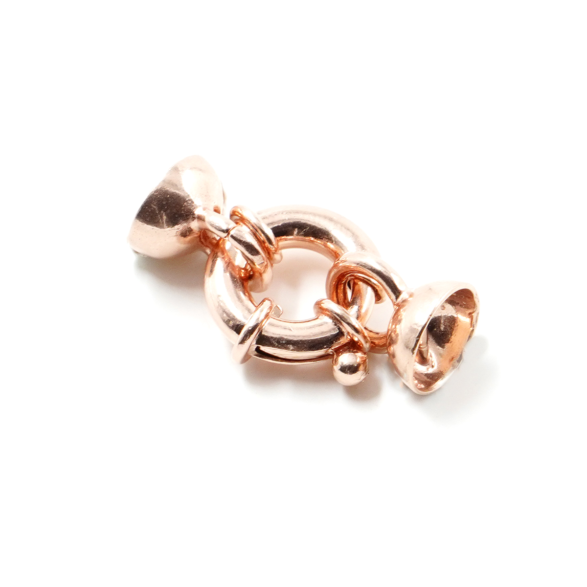 Argento 925 chiusura 12mm coppa 8mm – Rosato