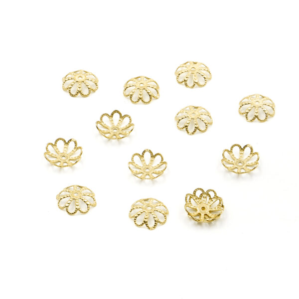 Argento 925 coppetta forata 8mm [Buste da 20pz] – Dorato