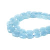 Aquamarina strands faceted flat tumble shape – Various Size