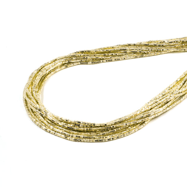 Hematite strands exagonal washer shape size 2mm – Golden Color