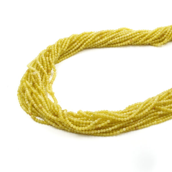 Korean Jade strands round shape size 2mm
