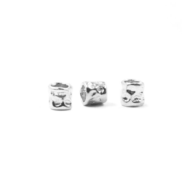 Argento 925‰ distanziatori cilindrici 3,5x3,5mm [5gr] - Rodiato