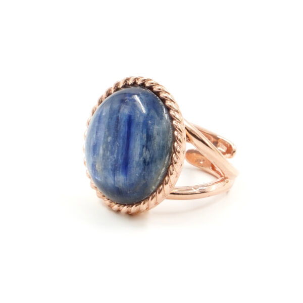 Sterling Silver Ring with kyanite – Rose Color