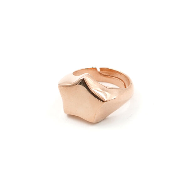 Anello stella in argento 925 - Rosato