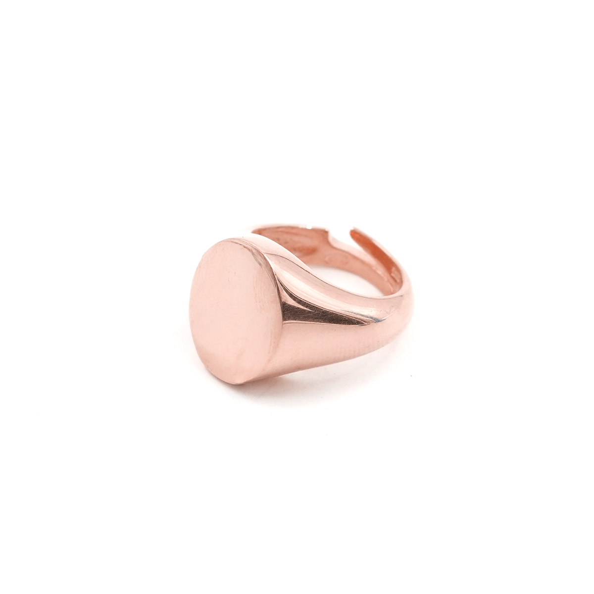 Anello ovale in argento 925 - Rosato