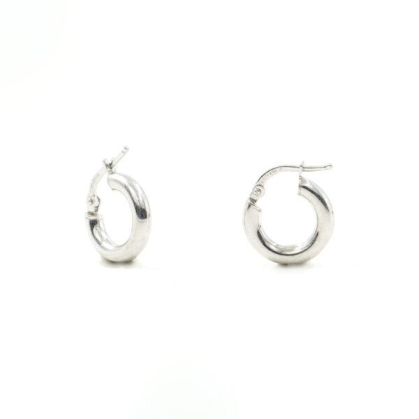 Sterling Silver ring shape size 14mm – Rhodium Color