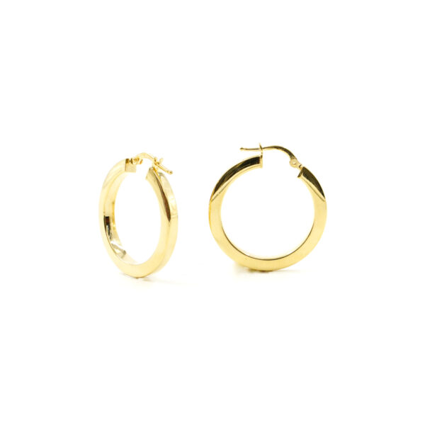 Sterling Silver ring shape size 26mm – Golden Color
