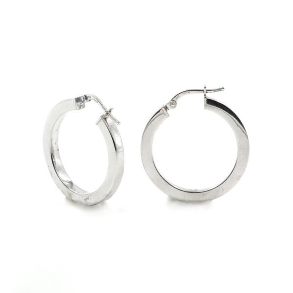 Sterling Silver ring shape size 26mm – Rhodium Color