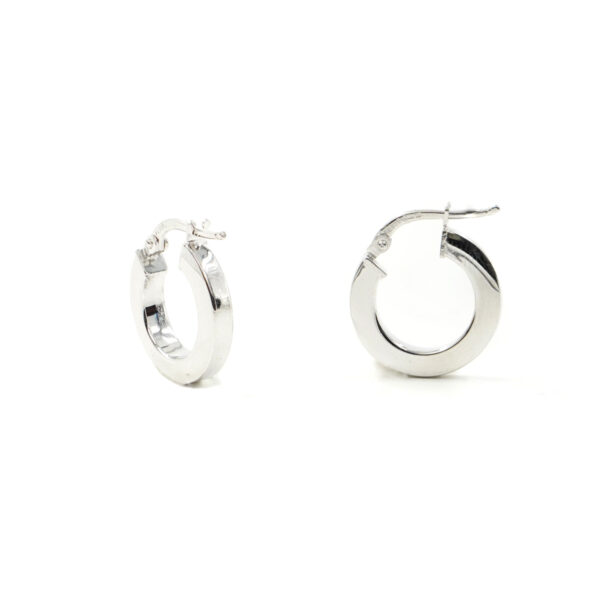 Sterling Silver ring shape size 16mm – Rhodium Color