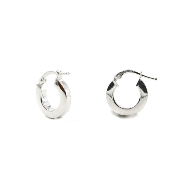 Sterling Silver ring shape size 14mm – Rhodium Color