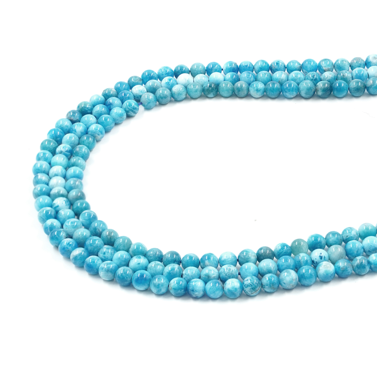 Apatite strands round shape size 6mm – A Quality - Image 2