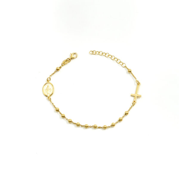Bracciale Rosario in argento 925 - Dorato