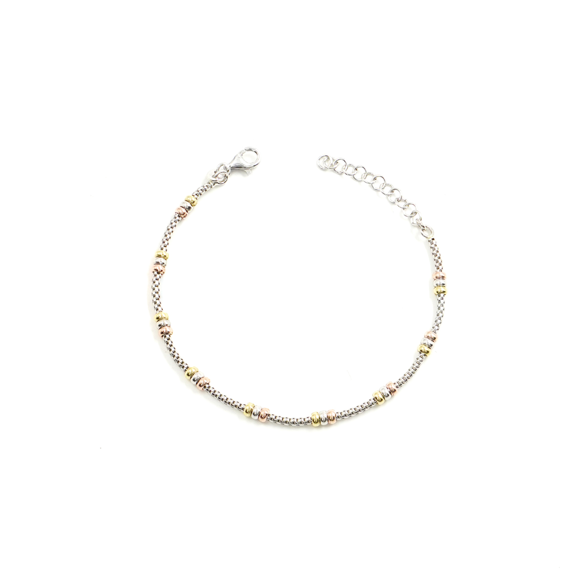 Bracciale catena Coreana in argento 925 misura 1,70mm – Rodiato