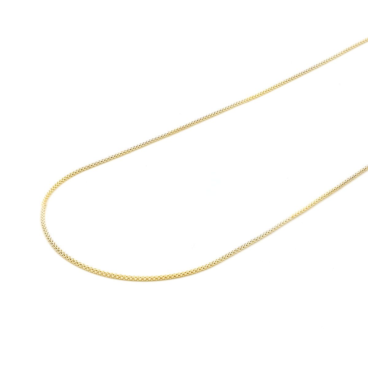 Collana catena coreana in argento 925 misura 1,20mm – Dorato