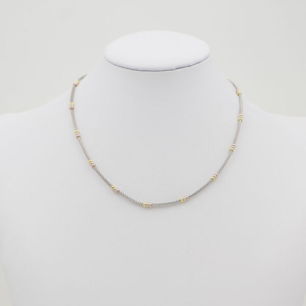 Collana catena Coreana in argento 925 misura 1,70mm – Rodiato