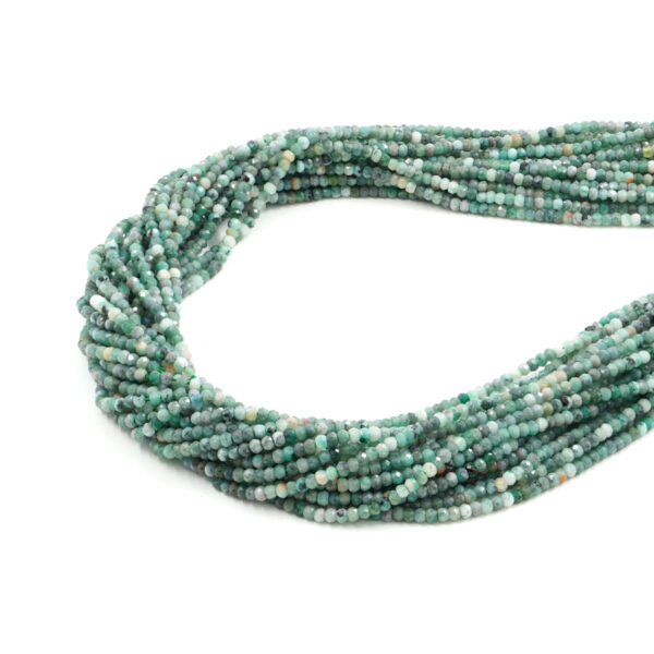 Emeralds fili faceted washer shape size 3x2mm