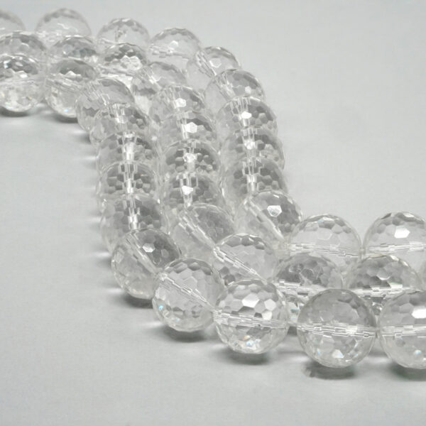 Crystal strands faceted round shape size 4mm to 18mm