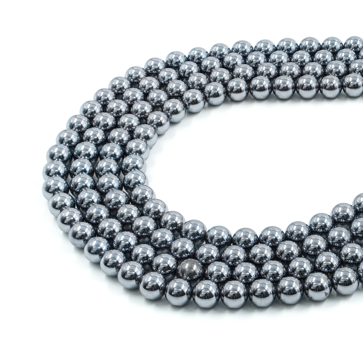 Terahertz strands round beads 4mm to 12mm