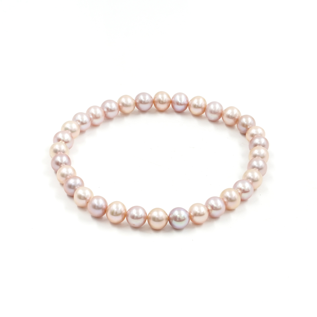 Bracciale Elastico con perle d'acqua multicolore