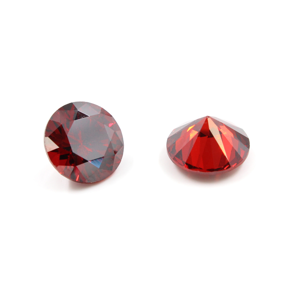 Buste di Zirconi granato tondi taglio diamante 4mm a 10mm