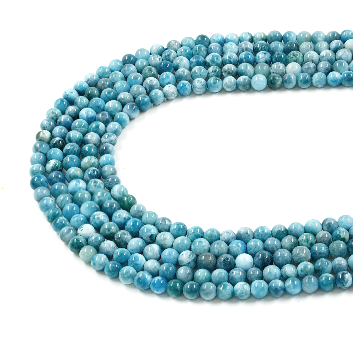 Apatite strands round shape size 4mm