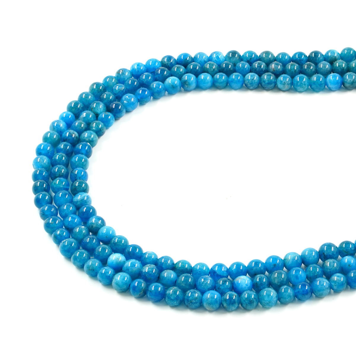 Apatite strands round shape size 6mm – A Quality