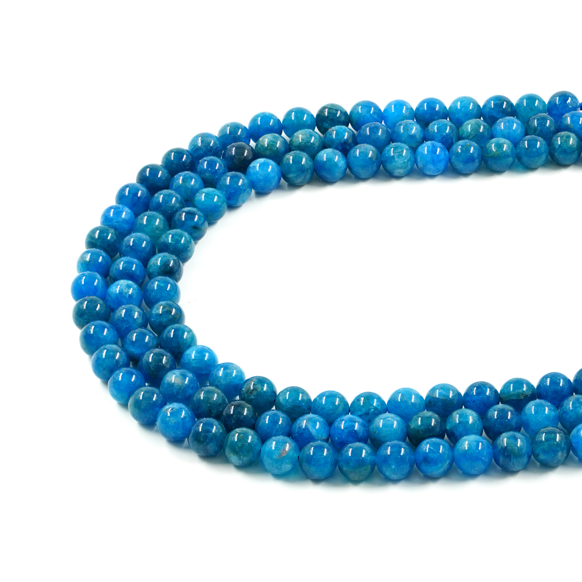 Apatite strands round shape size 8mm – A Quality