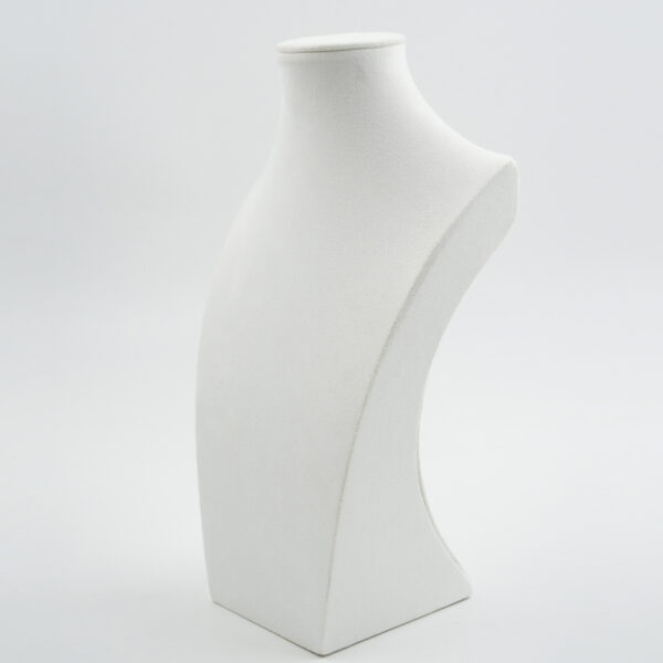 Collo Espositore per Collane Busto Altezza 31cm e 40cm – Colore Bianco