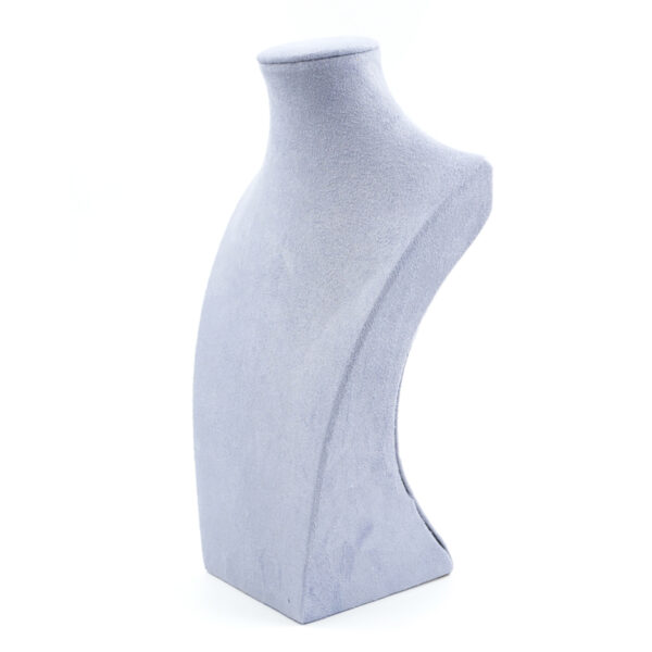 Collo Espositore per Collane Busto Altezza 31cm e 40cm – Colore Grigio Chiaro