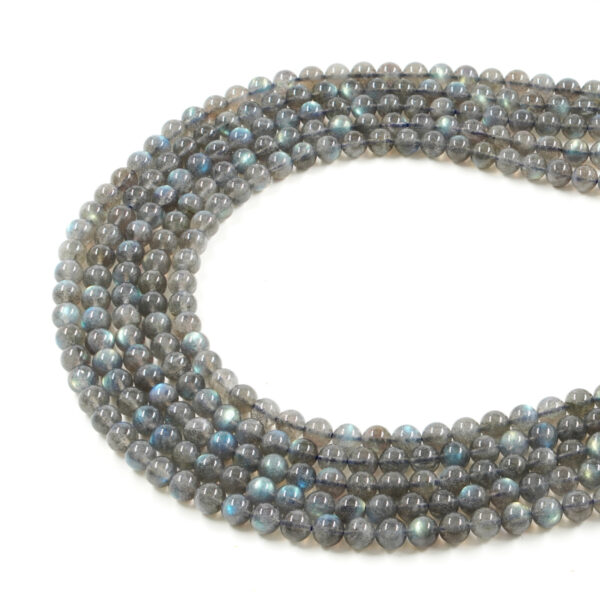 Labradorite strands round shape size 5mm – AA Quality