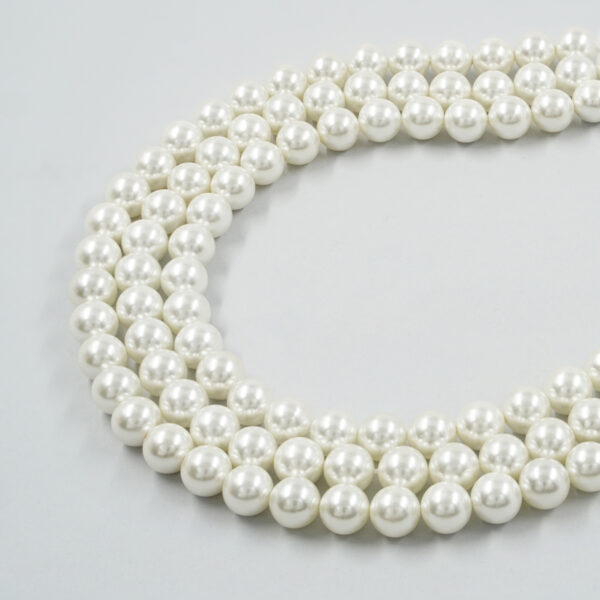 Perle Oceaniche Bianche fili tondi 3mm a 12mm