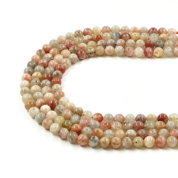 Multicolor Sunstone strands round shape size 6mm to 10mm
