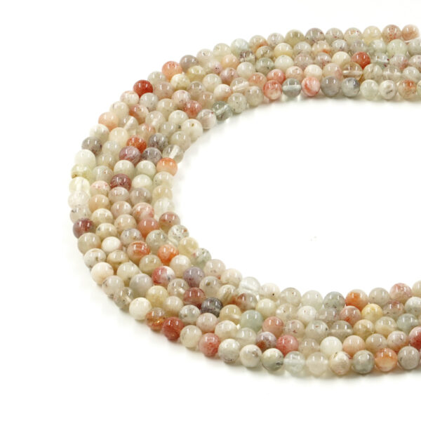 Multicolor Sunstone strands round shape size 6mm to 8mm – A Quality