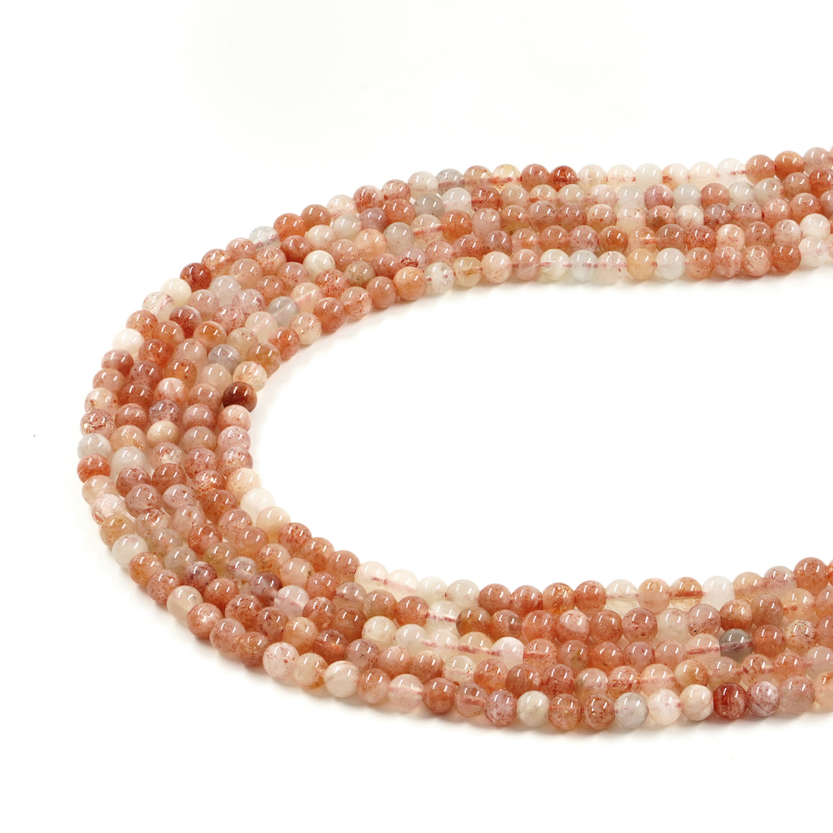 Sunstone strands round shape size 4mm