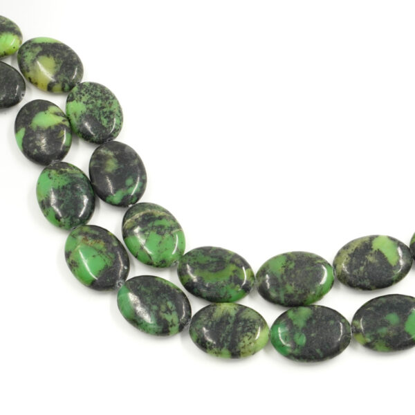 Crisoprasio fili ovali piatti 30x22mm