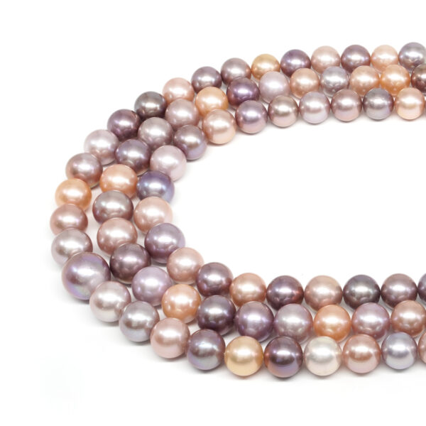 Edison Pearls strands gradation round shape size 11-14mm – Natural Color and Multicolor