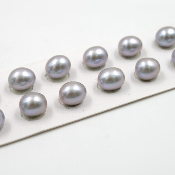 Fresh Water Pearls pairs drop shape size 9mm – Grey Color