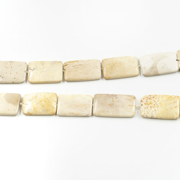 Palm Jasper strands rectangular shape size ~35x28mm
