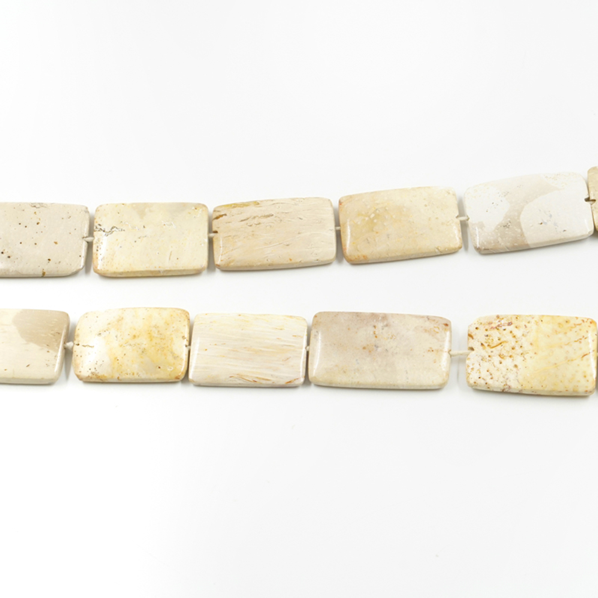 Palm Jasper strands rectangular shape size ~35x28mm