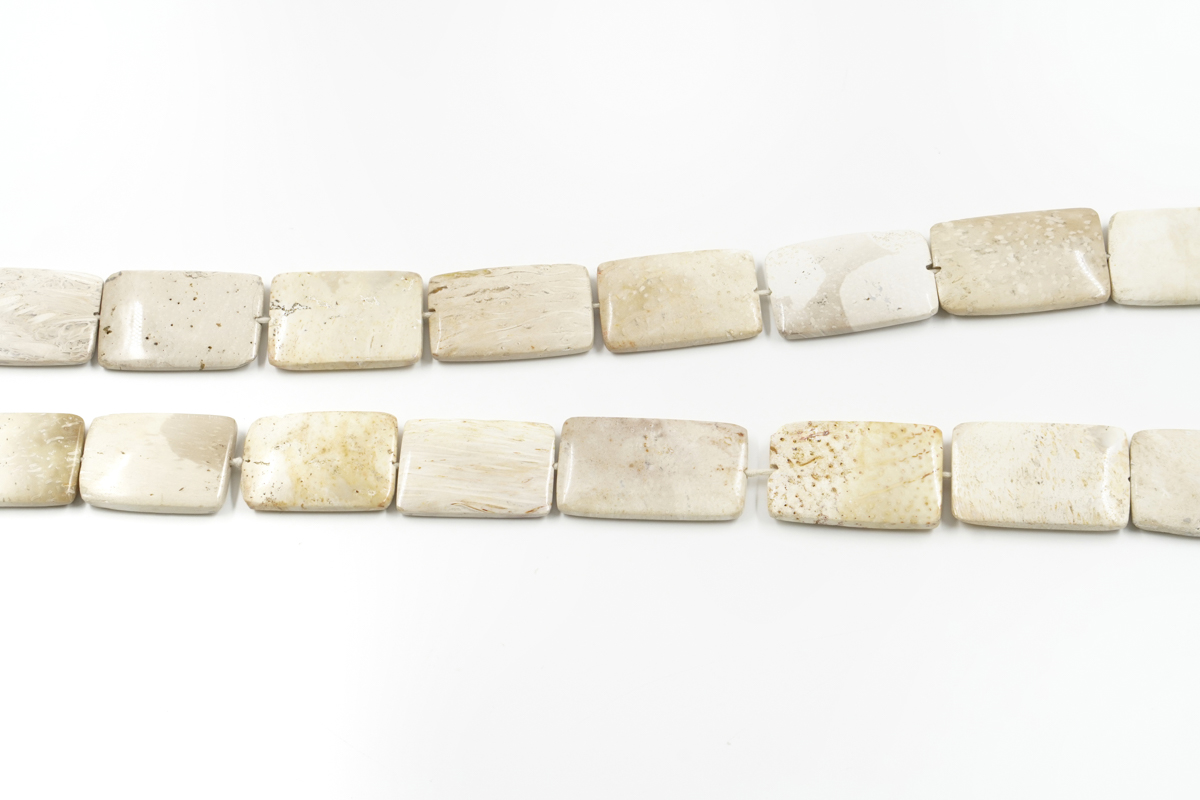 Palm Jasper strands rectangular shape size ~38x25mm