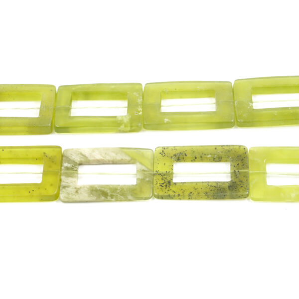 Serpentite Verde fili cornici rettangolari 35x25mm